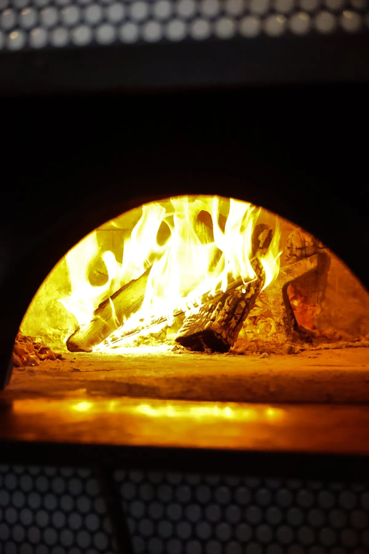 Live fire in the wood oven at Tulia Osteria Leslieville